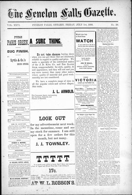 Fenelon Falls Gazette, 1 Jul 1898