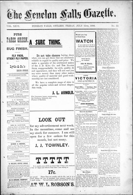 Fenelon Falls Gazette, 15 Jul 1898