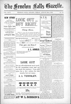 Fenelon Falls Gazette, 26 Aug 1898