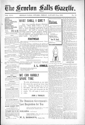 Fenelon Falls Gazette, 27 Jan 1899