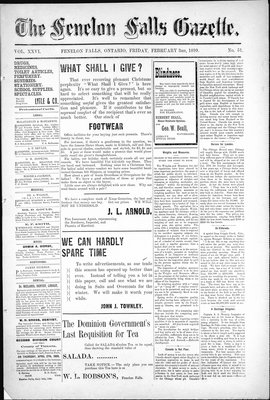 Fenelon Falls Gazette, 3 Feb 1899