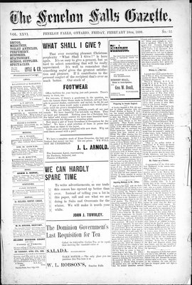 Fenelon Falls Gazette, 10 Feb 1899