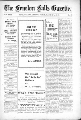 Fenelon Falls Gazette, 20 Mar 1903