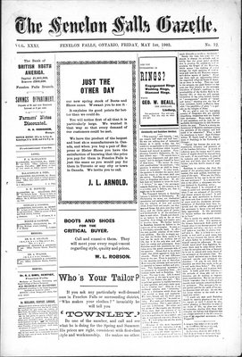 Fenelon Falls Gazette, 1 May 1903