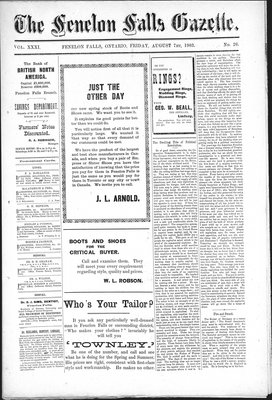 Fenelon Falls Gazette, 7 Aug 1903