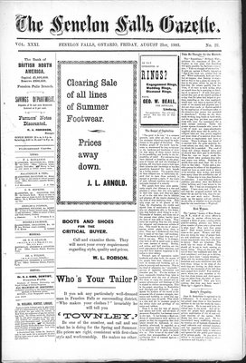 Fenelon Falls Gazette, 21 Aug 1903