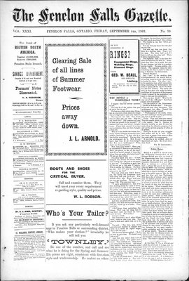 Fenelon Falls Gazette, 4 Sep 1903