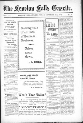 Fenelon Falls Gazette, 11 Sep 1903