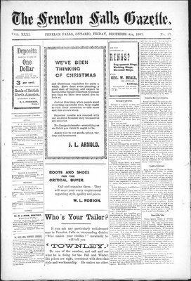 Fenelon Falls Gazette, 4 Dec 1903