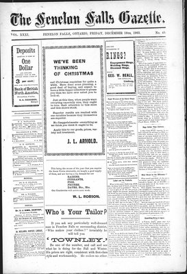 Fenelon Falls Gazette, 18 Dec 1903