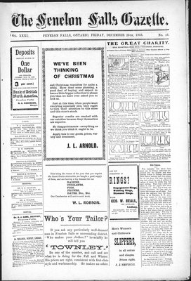 Fenelon Falls Gazette, 25 Dec 1903