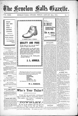 Fenelon Falls Gazette, 22 Jan 1904