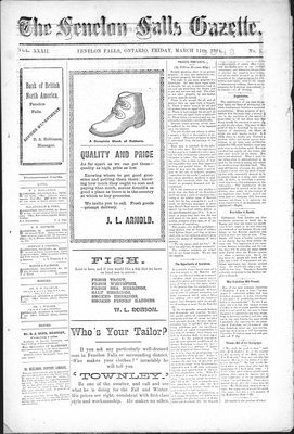 Fenelon Falls Gazette, 11 Mar 1904