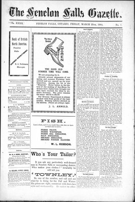 Fenelon Falls Gazette, 25 Mar 1904