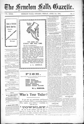 Fenelon Falls Gazette, 1 Apr 1904