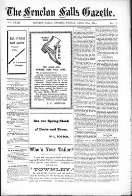 Fenelon Falls Gazette, 22 Apr 1904