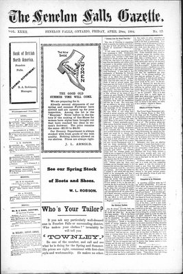 Fenelon Falls Gazette, 29 Apr 1904