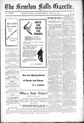 Fenelon Falls Gazette, 8 Jul 1904