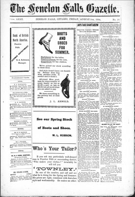 Fenelon Falls Gazette, 5 Aug 1904