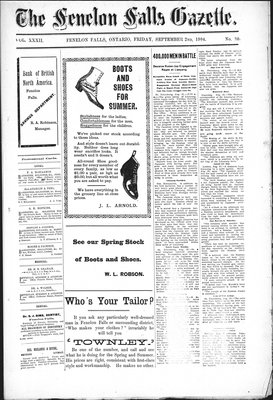 Fenelon Falls Gazette, 2 Sep 1904