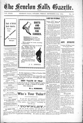 Fenelon Falls Gazette, 16 Sep 1904