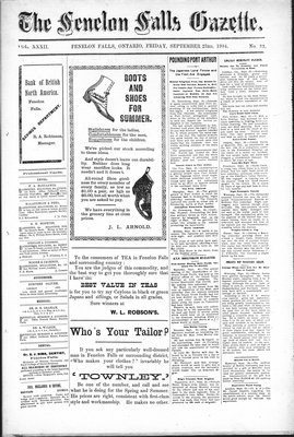 Fenelon Falls Gazette, 23 Sep 1904