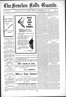 Fenelon Falls Gazette, 30 Sep 1904