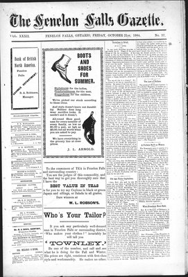 Fenelon Falls Gazette, 21 Oct 1904