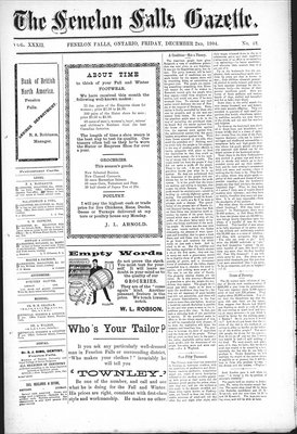 Fenelon Falls Gazette, 2 Dec 1904