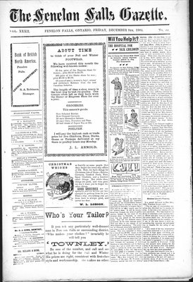 Fenelon Falls Gazette, 9 Dec 1904