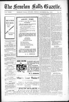 Fenelon Falls Gazette, 23 Dec 1904