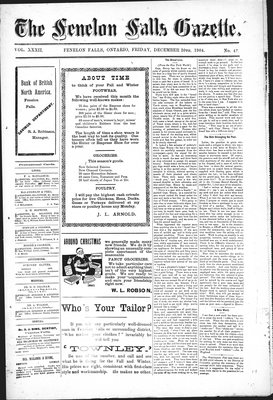 Fenelon Falls Gazette, 30 Dec 1904