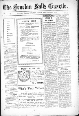 Fenelon Falls Gazette, 20 Jan 1905