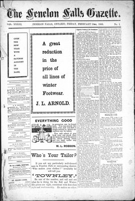 Fenelon Falls Gazette, 10 Feb 1905