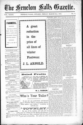 Fenelon Falls Gazette, 31 Mar 1905