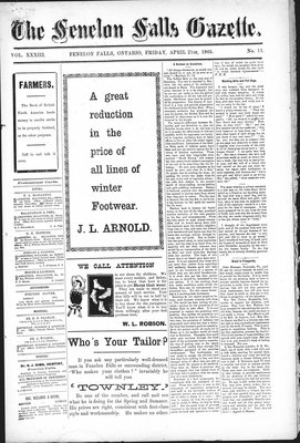 Fenelon Falls Gazette, 21 Apr 1905