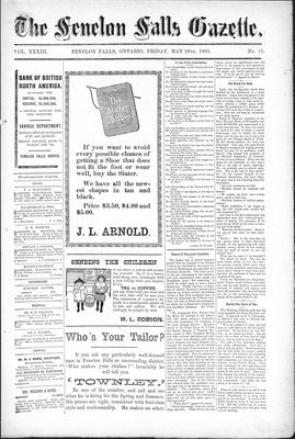 Fenelon Falls Gazette, 19 May 1905