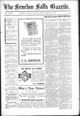 Fenelon Falls Gazette, 7 Jul 1905