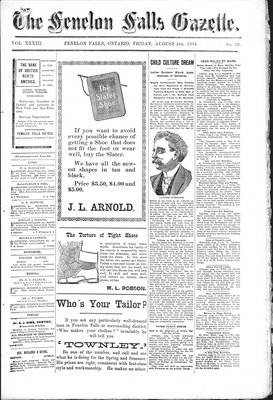 Fenelon Falls Gazette, 4 Aug 1905