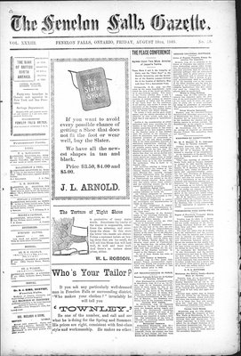 Fenelon Falls Gazette, 18 Aug 1905