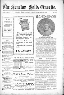 Fenelon Falls Gazette, 25 Aug 1905