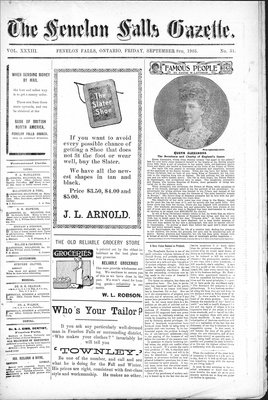 Fenelon Falls Gazette, 8 Sep 1905