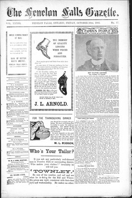 Fenelon Falls Gazette, 13 Oct 1905