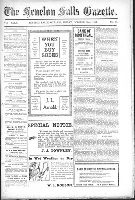 Fenelon Falls Gazette, 11 Oct 1907