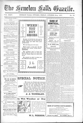 Fenelon Falls Gazette, 25 Oct 1907