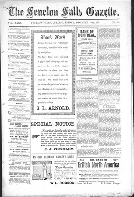 Fenelon Falls Gazette, 13 Dec 1907