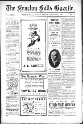 Fenelon Falls Gazette, 9 Oct 1908