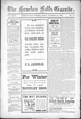 Fenelon Falls Gazette, 6 Nov 1908