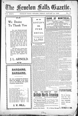 Fenelon Falls Gazette, 1 Jan 1909