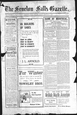 Fenelon Falls Gazette, 5 Feb 1909